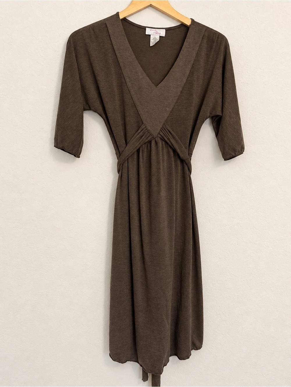 Everly Grey Posen Knit Dress Maternity & Nursing Dress Comfy Soft Lightweight S